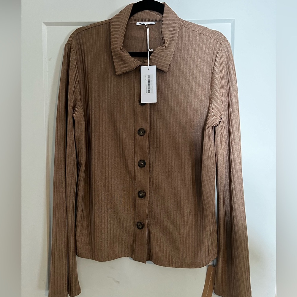 NWT Slinky Reformation Button Down Shirt XL
